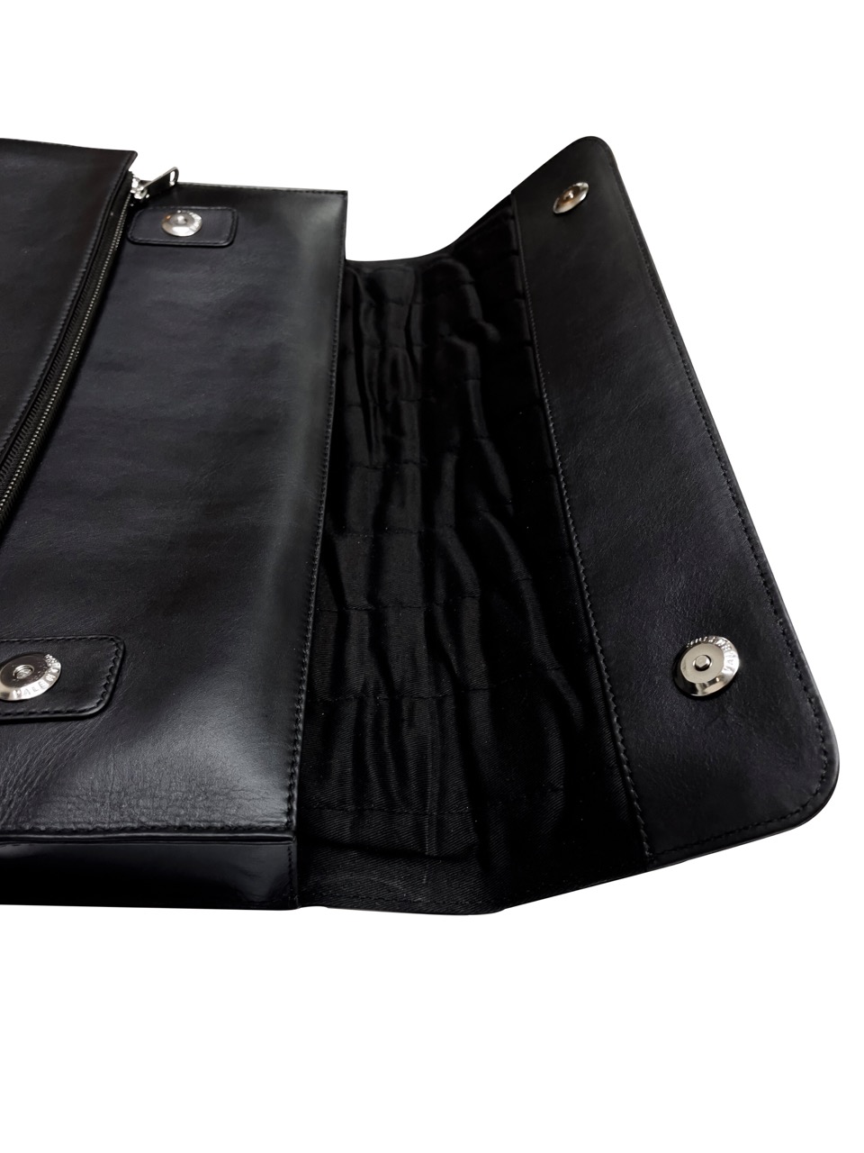 Black Smooth Leather Laptop Bag V2 (14